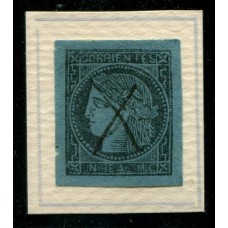 ARGENTINA 1856 GJ 1 CORRIENTES LA PRIMER ESTAMPILLA ARGENTINA MUY BONITO EJEMPLAR TIPO 3 DE LA PLANCHA U$ 45